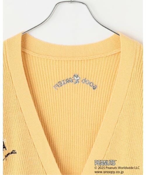 pom ponette junior / ポンポネット ジュニア カーディガン・ボレロ | 【130cmあり】【PEANUTS】レタードカーディガン×ロンTセット | 詳細3