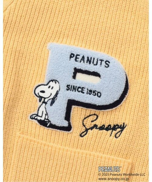pom ponette junior / ポンポネット ジュニア カーディガン・ボレロ | 【130cmあり】【PEANUTS】レタードカーディガン×ロンTセット | 詳細5