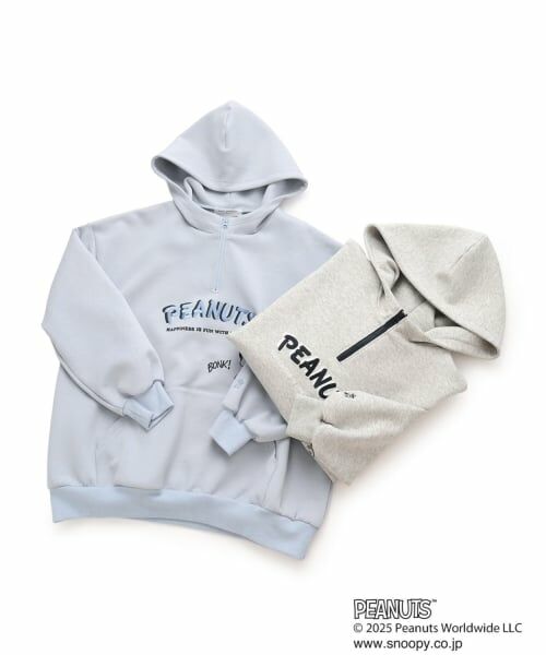 pom ponette junior / ポンポネット ジュニア パーカー | 【130cmあり】【PEANUTS】ハーフジップパーカ | 詳細14