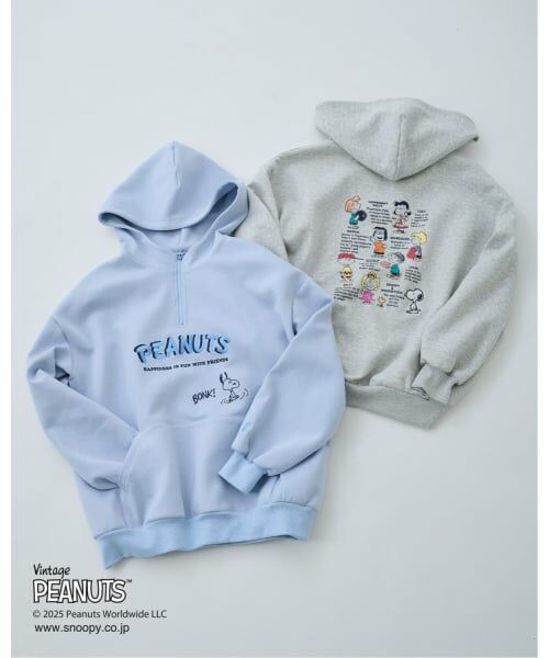 pom ponette junior / ポンポネット ジュニア パーカー | 【130cmあり】【PEANUTS】ハーフジップパーカ | 詳細15