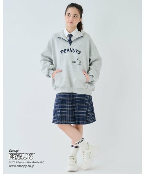 pom ponette junior / ポンポネット ジュニア パーカー | 【130cmあり】【PEANUTS】ハーフジップパーカ | 詳細20
