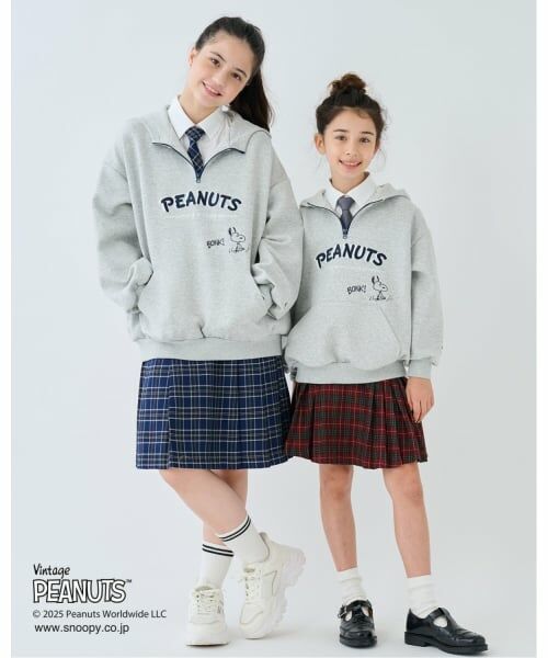 pom ponette junior / ポンポネット ジュニア パーカー | 【130cmあり】【PEANUTS】ハーフジップパーカ | 詳細24
