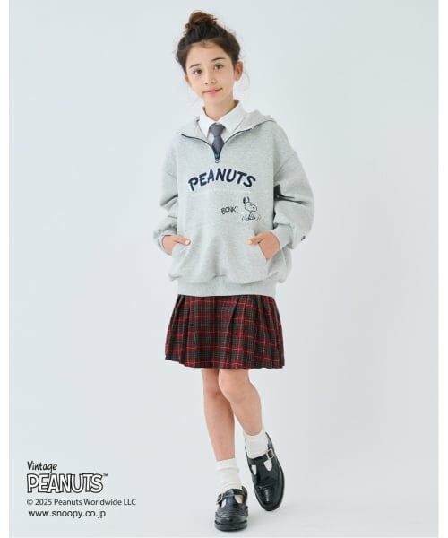 pom ponette junior / ポンポネット ジュニア パーカー | 【130cmあり】【PEANUTS】ハーフジップパーカ | 詳細25