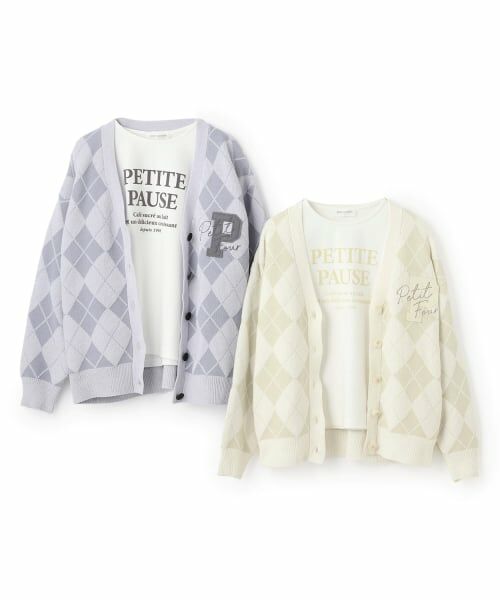pom ponette junior / ポンポネット ジュニア カーディガン・ボレロ | ジャカードアーガイルカーディガン＆インナーセット | 詳細10