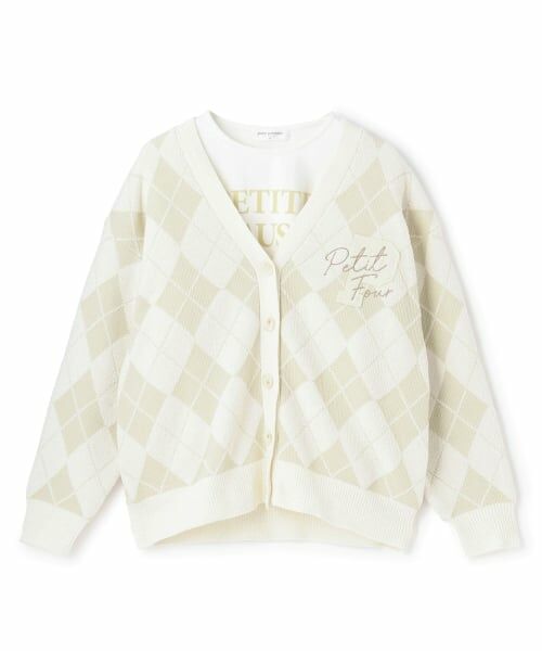 pom ponette junior / ポンポネット ジュニア カーディガン・ボレロ | ジャカードアーガイルカーディガン＆インナーセット | 詳細11