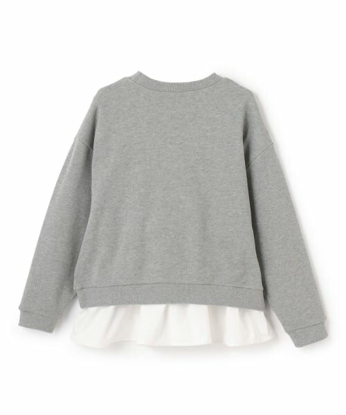 pom ponette junior / ポンポネット ジュニア スウェット | レース裏毛プルオーバー×ペプラムTシャツ | 詳細1