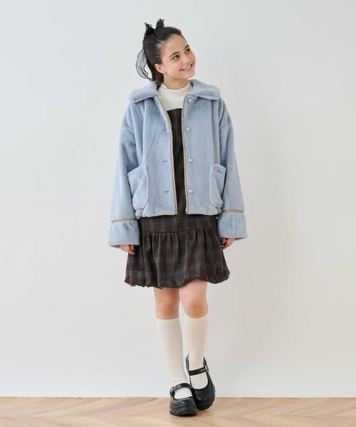 pom ponette junior / ポンポネット ジュニア ブルゾン | 【130cmあり】フェイクファーブルゾン | 詳細10