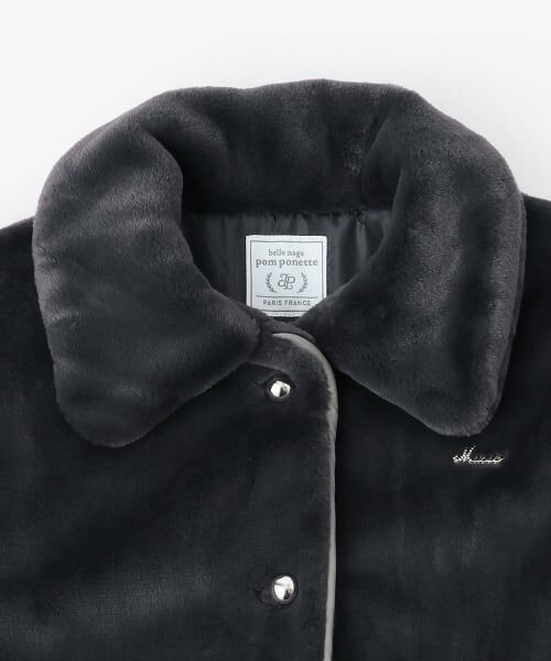 pom ponette junior / ポンポネット ジュニア ブルゾン | 【130cmあり】フェイクファーブルゾン | 詳細2