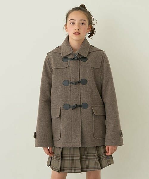 pom ponette junior / ポンポネット ジュニア その他アウター | 【卒服】【軽量キルティング裏地】ミドルダッフルコート | 詳細17