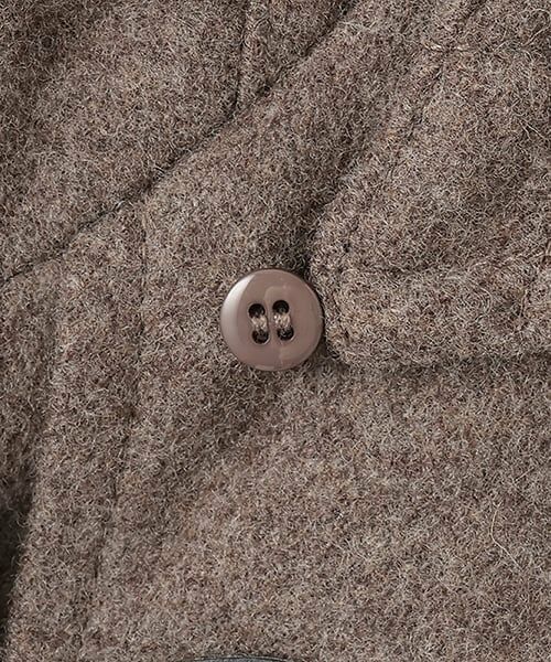 pom ponette junior / ポンポネット ジュニア その他アウター | 【卒服】【軽量キルティング裏地】ミドルダッフルコート | 詳細4