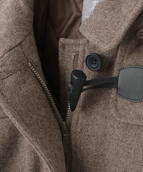 pom ponette junior / ポンポネット ジュニア その他アウター | 【卒服】【軽量キルティング裏地】ミドルダッフルコート | 詳細5