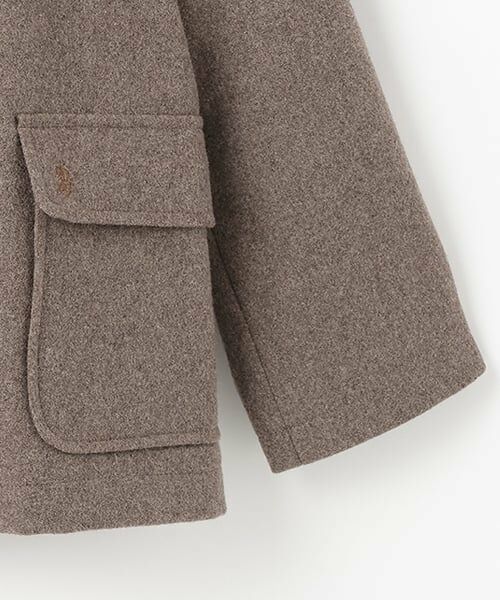 pom ponette junior / ポンポネット ジュニア その他アウター | 【卒服】【軽量キルティング裏地】ミドルダッフルコート | 詳細8