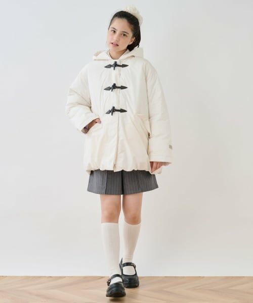 pom ponette junior / ポンポネット ジュニア その他アウター | 【はっ水】ファイバー中わたダッフルコート | 詳細14