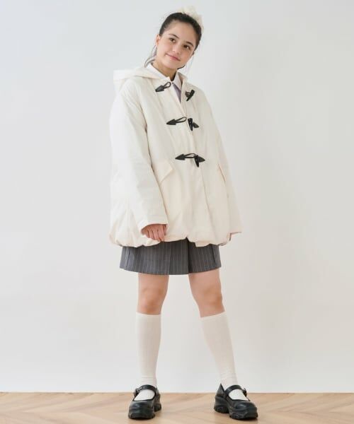pom ponette junior / ポンポネット ジュニア その他アウター | 【はっ水】ファイバー中わたダッフルコート | 詳細15