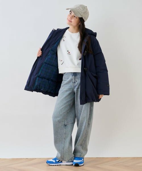pom ponette junior / ポンポネット ジュニア その他アウター | 【はっ水】ファイバー中わたダッフルコート | 詳細17