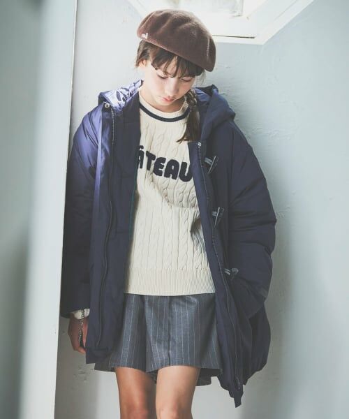 pom ponette junior / ポンポネット ジュニア その他アウター | 【はっ水】ファイバー中わたダッフルコート | 詳細20