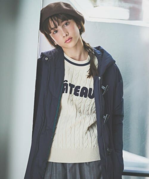 pom ponette junior / ポンポネット ジュニア その他アウター | 【はっ水】ファイバー中わたダッフルコート | 詳細21