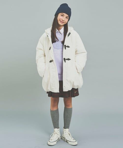 pom ponette junior / ポンポネット ジュニア その他アウター | 【はっ水】ファイバー中わたダッフルコート | 詳細27