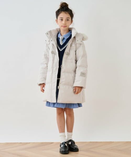 pom ponette junior / ポンポネット ジュニア その他アウター | 【130cmあり】【はっ水・家庭洗濯可】Aラインダウンコート | 詳細23