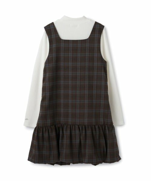 pom ponette junior / ポンポネット ジュニア ミニ丈・ひざ丈ワンピース | 【130cmあり】バルーンジャンスカインナーセット | 詳細1