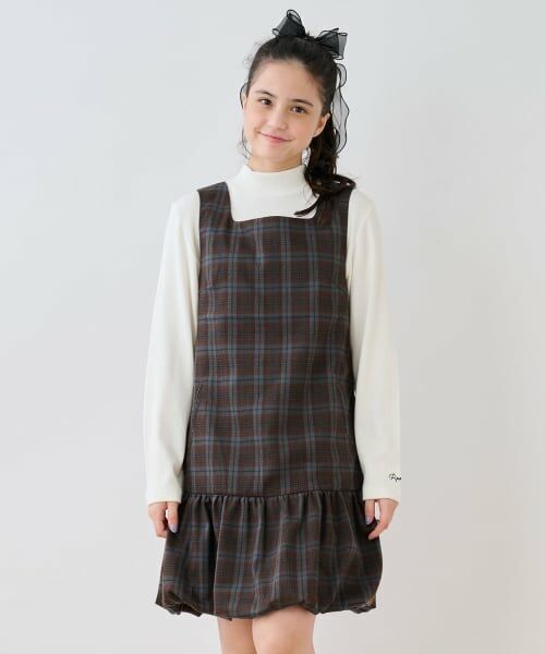 pom ponette junior / ポンポネット ジュニア ミニ丈・ひざ丈ワンピース | 【130cmあり】バルーンジャンスカインナーセット | 詳細19