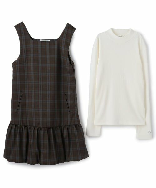 pom ponette junior / ポンポネット ジュニア ミニ丈・ひざ丈ワンピース | 【130cmあり】バルーンジャンスカインナーセット | 詳細2