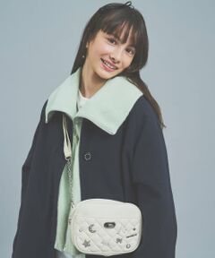 pom ponette junior / ポンポネット ジュニア ショルダーバッグ | キルトモチーフミニショルダー