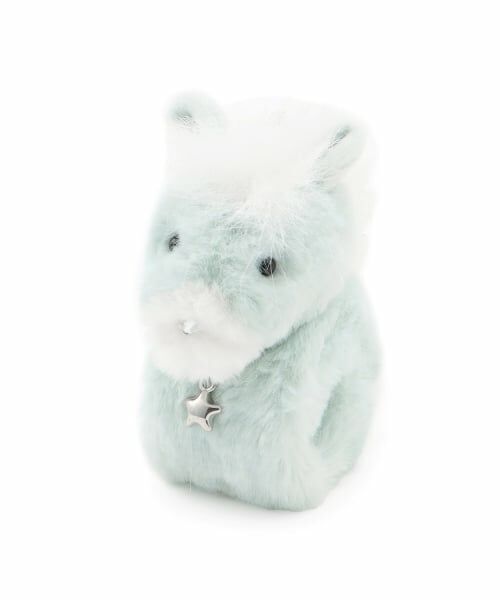 pom ponette junior / ポンポネット ジュニア チャーム | 干支ファーくるるバッグチャーム（サックス）