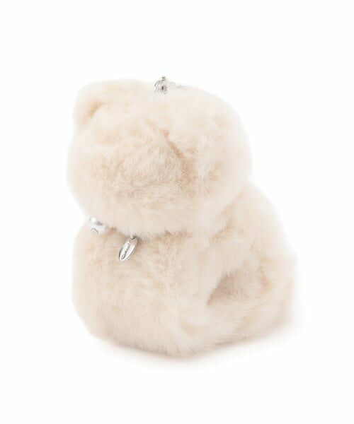 pom ponette junior / ポンポネット ジュニア チャーム | アニマルファーくるるバッグチャーム（オフ ホワイト）