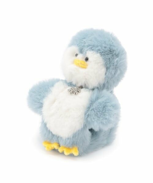 pom ponette junior / ポンポネット ジュニア チャーム | アニマルファーくるるバッグチャーム（ライト ブルー）