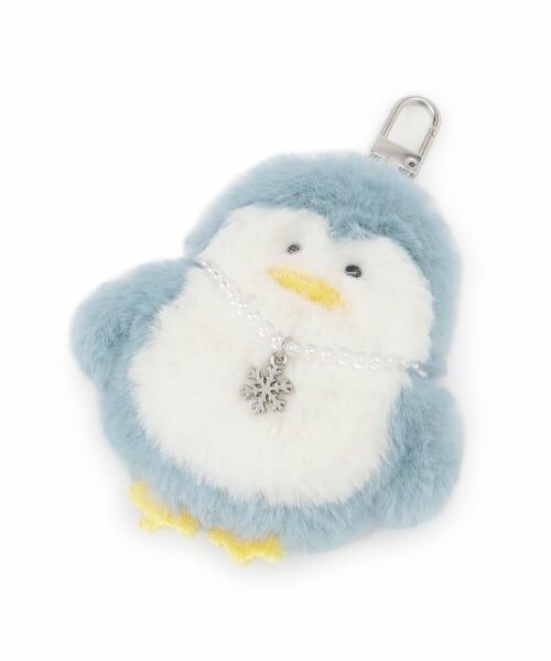 pom ponette junior / ポンポネット ジュニア チャーム | ふわりんアニマルファーチャーム（ライト ブルー）