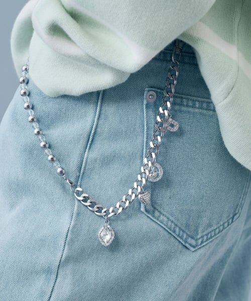 pom ponette junior / ポンポネット ジュニア チャーム | 2wayバッグチャーム（シルバー）