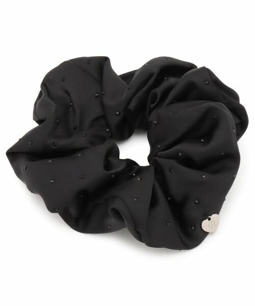 pom ponette junior / ポンポネット ジュニア ヘアゴム・シュシュ | ミニビジューシュシュ（黒）