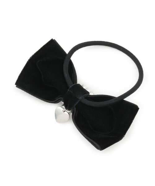 pom ponette junior / ポンポネット ジュニア ヘアゴム・シュシュ | ビジューベロアリボンヘアゴム | 詳細2