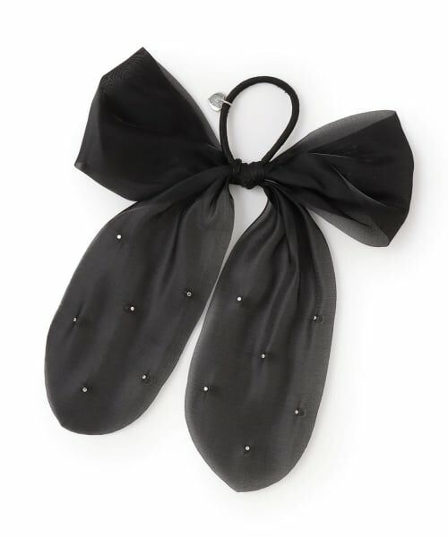 pom ponette junior / ポンポネット ジュニア ヘアゴム・シュシュ | シアーパールリボンヘアゴム | 詳細1