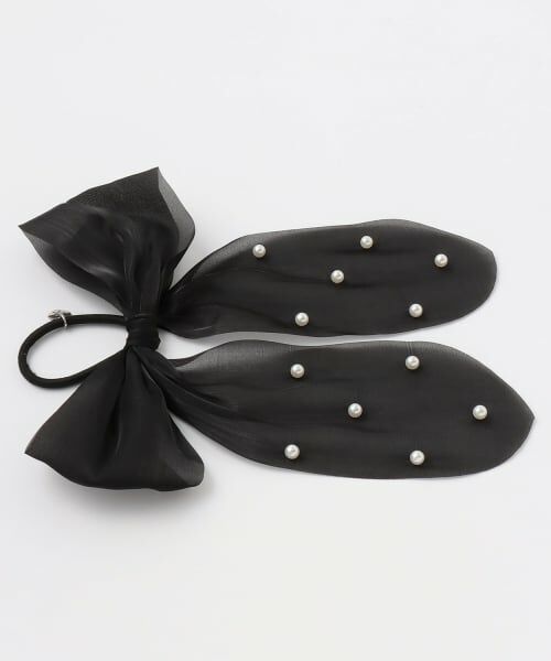 pom ponette junior / ポンポネット ジュニア ヘアゴム・シュシュ | シアーパールリボンヘアゴム | 詳細2