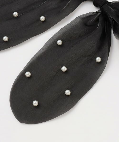 pom ponette junior / ポンポネット ジュニア ヘアゴム・シュシュ | シアーパールリボンヘアゴム | 詳細3