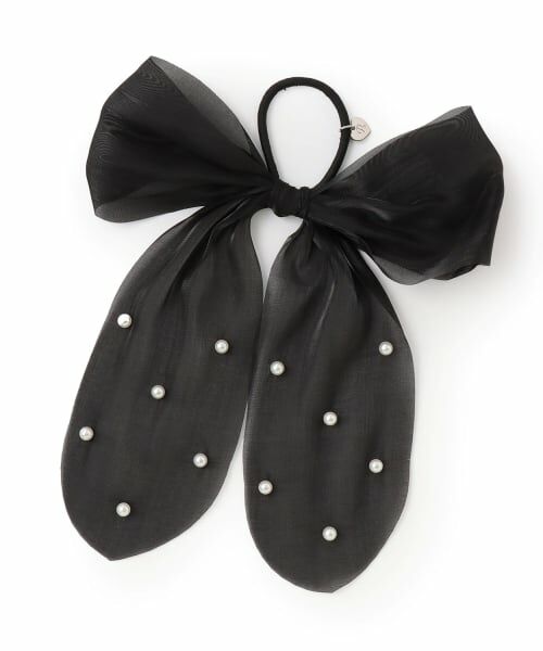 pom ponette junior / ポンポネット ジュニア ヘアゴム・シュシュ | シアーパールリボンヘアゴム | 詳細4