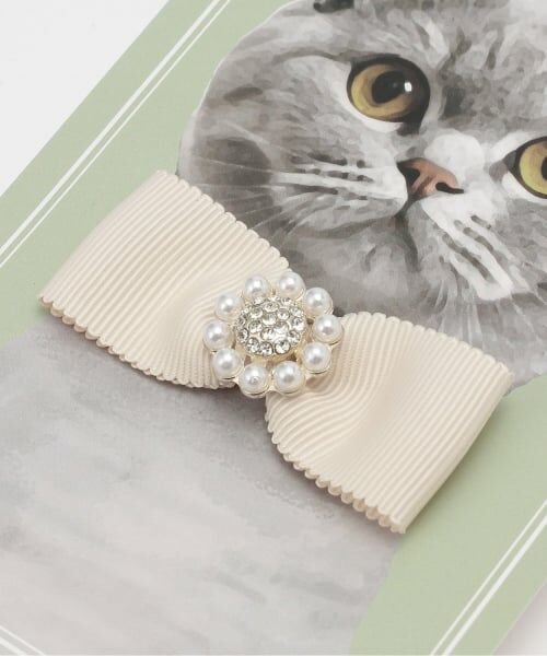 pom ponette junior / ポンポネット ジュニア ブローチ・コサージュ | ビジューリボンブローチ | 詳細3