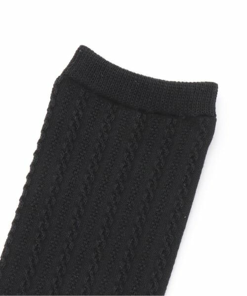 pom ponette junior / ポンポネット ジュニア ソックス | リボン刺しゅうハイソックス | 詳細1