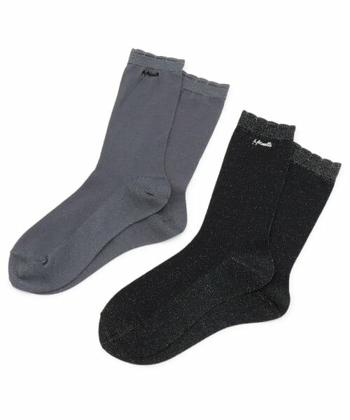 pom ponette junior / ポンポネット ジュニア ソックス | ラメクルーソックス | 詳細3