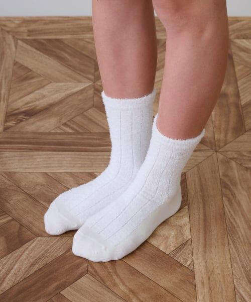 pom ponette junior / ポンポネット ジュニア ソックス | シャギーリブクルーソックス（オフ ホワイト）