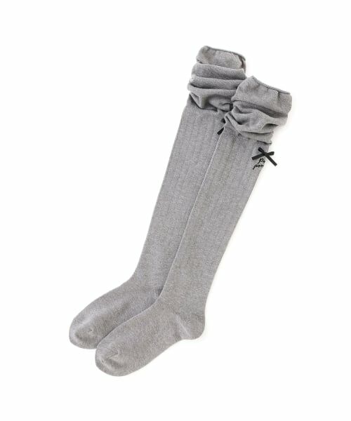 pom ponette junior / ポンポネット ジュニア ソックス | 2WAYリボンニーハイソックス | 詳細1