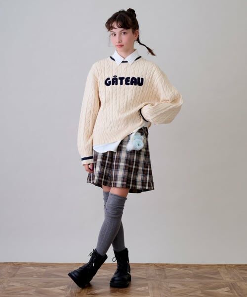 pom ponette junior / ポンポネット ジュニア ソックス | 2WAYリボンニーハイソックス | 詳細13