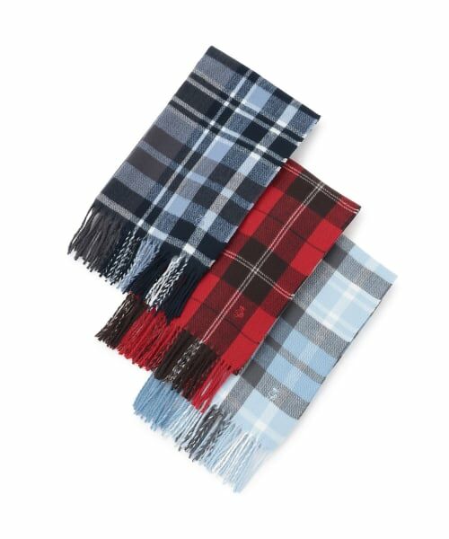 pom ponette junior / ポンポネット ジュニア マフラー・ショール・スヌード・ストール | 【静電気防止】カシミヤタッチチェックマフラー | 詳細3