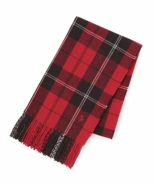 pom ponette junior / ポンポネット ジュニア マフラー・ショール・スヌード・ストール | 【静電気防止】カシミヤタッチチェックマフラー | 詳細5