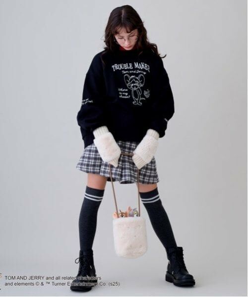 pom ponette junior / ポンポネット ジュニア 手袋 | ミトンファー手袋 | 詳細16