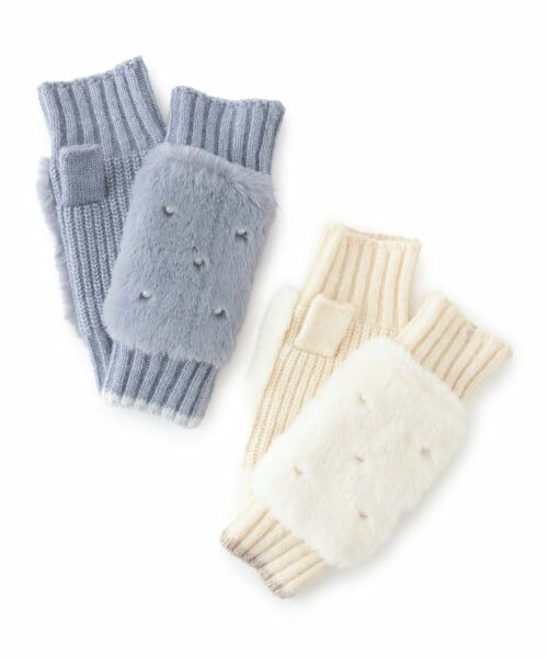 pom ponette junior / ポンポネット ジュニア 手袋 | ミトンファー手袋 | 詳細6