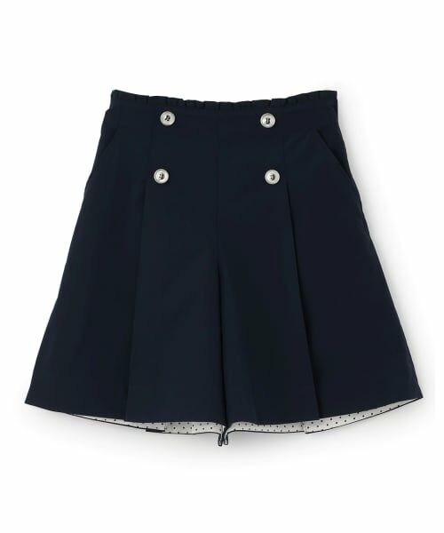 pom ponette junior / ポンポネット ジュニア ショート・ハーフ・半端丈パンツ | ボタンタックキュロット | 詳細11
