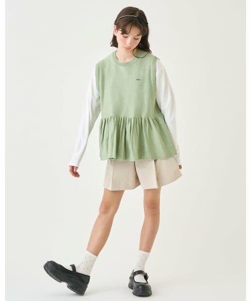 pom ponette junior / ポンポネット ジュニア ショート・ハーフ・半端丈パンツ | ボタンタックキュロット | 詳細13